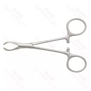 Lane Tissue Forceps 1 X 2 Interlocking Teeth Ratcheted Handles Grabbing Or Removing Forceps