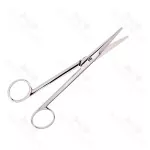 Mayo Stille Dissecting Scissors Beveled Blade Straight Curved 6 1/2 Inch