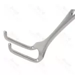 Ollier Retractor 2 Prong 38mm Long Blade Curve Blunt General Surgery Retractor