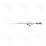 Schuknecht Suction Tube 20Swg With Thumb Plate With Cut Off Hole And Stilette