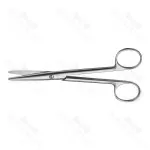 Sittle Dissecting Scissors Round Blade Straight 150 mm