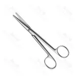 Sittle Dissecting Scissors Round Blade Straight 150 mm