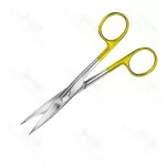 Tungsten Carbide Suture Scissors Sharp 145mm Non Sterile Reusable Scissors