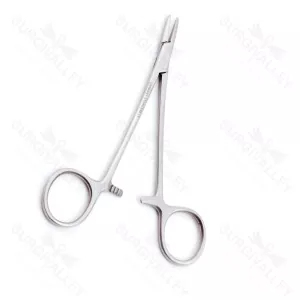 Single Use Disposable Webster Needle Holder Smooth Jaw Serrated Tip Stright Extra Delicate 18cm