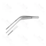 Wilde Bayonet Forceps Angled Serrated 11.4cm General Surgery Instruments