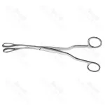 Barrett Placenta Forceps Hollow Circular Blade Serrated Jaw