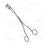 Barrett Placenta Forceps Hollow Circular Blade Serrated Jaw