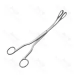 Barrett Placenta Forceps Hollow Circular Blade Serrated Jaw