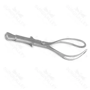 Naegele Obstetrical Forceps Curved 355 mm Non Sterile Reusable Gynecologist Handheld Instrument