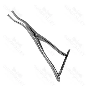 Offset Lamina Spreader With Teeth Orthopedic Bone Holding Forceps