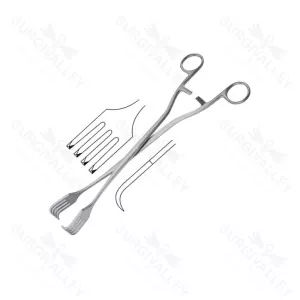 Single Use Disposable Pratt Tenaculum Forceps 4 Prong Gynaecology Forceps