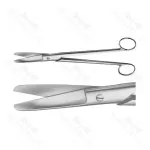 Sims Siebold Uterine Dressing Scissors Blunt Straight Deep Abdominal Operation Scissors