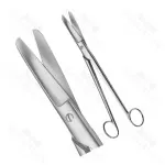 Sims Siebold Uterine Dressing Scissors Blunt Straight Deep Abdominal Operation Scissors