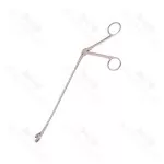 Wittner Uterine Biopsy Forceps Curved Left Stainless Steel Surgical Instrument