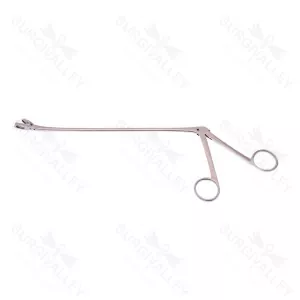 Wittner Uterine Biopsy Forceps Curved Left Stainless Steel Surgical Instrument