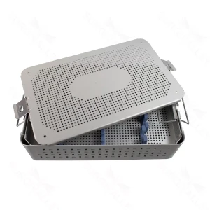 B-K Micro Cervical storage/ sterilizing case for 24 instruments (2 trays in mid-size case)