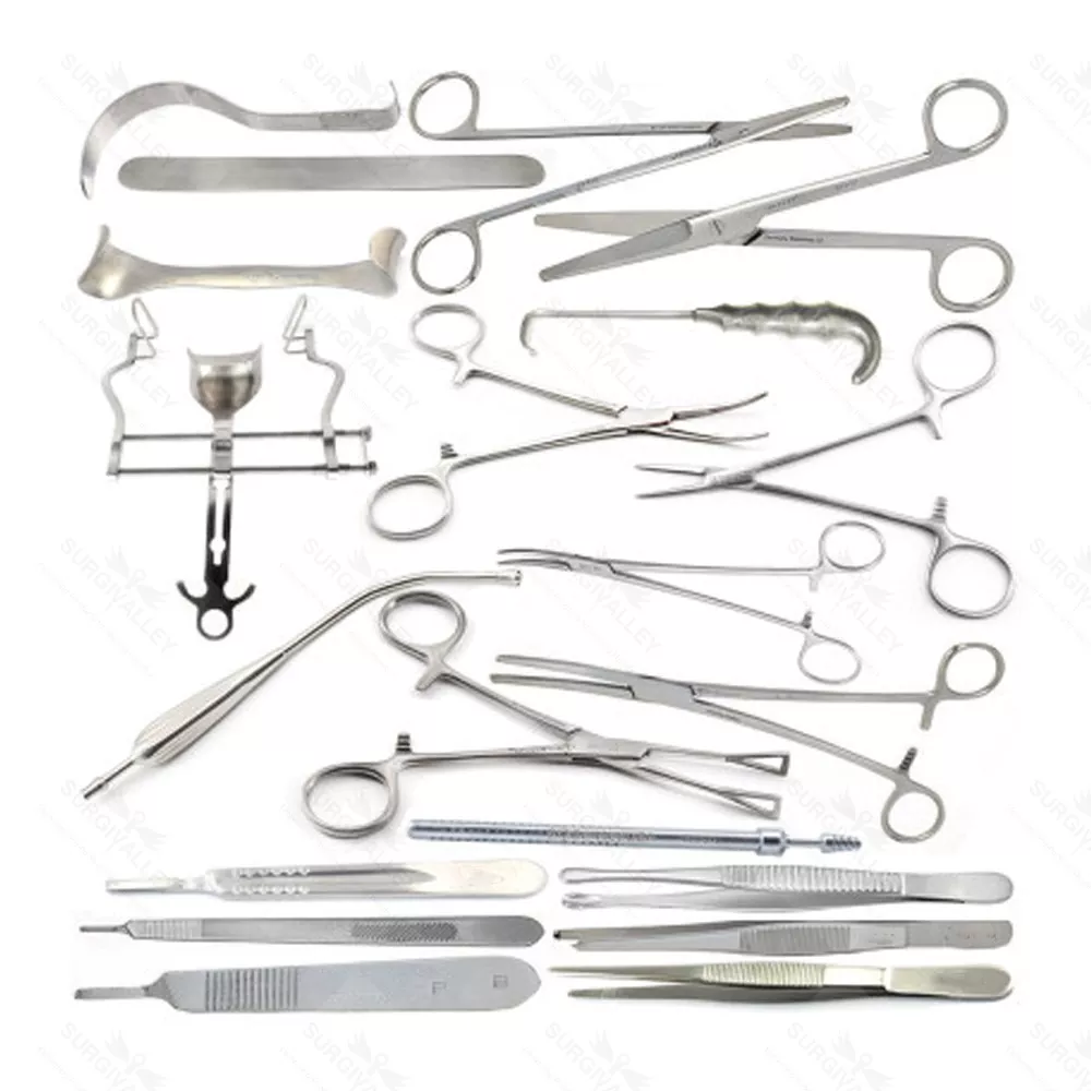 Hysterectomy Abdominal Instruments Set