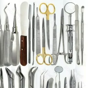 Dental Surgery Extracting Elevators Forceps Instrument Kit