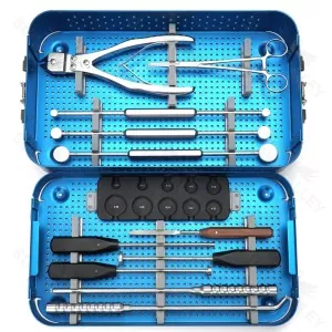 Titanium Mesh Cage Instrument Set For Spinal Surgery Orthopedic Spine Instrument Set