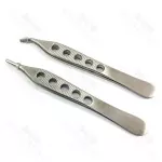 Adson Brown Tissue Forceps 12 cm 7 X 7 Teeth Straight & Curved Veterinary Forceps