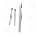 Bonney Tissue Forceps 1 X 2 Teeth Tungstain Carbide 18.0 cm