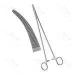 Bridge Delicate Hemostatic Forceps Straight Curved Serrated Jaws 27.3cm