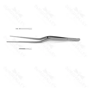 Gerald Bayonet Forceps Serrated 19.0cm Straight 1.0mm Tip