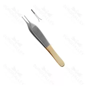 Gorney Adson Forceps Diamond Dust Jaw Micro 1 X 2 Teeth Straight 12cm