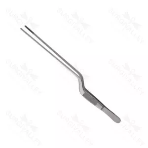 Gruenwald Jansen Nasal Dressing Bayonet Forceps 16cm Serrated Jaw 2mm Tip