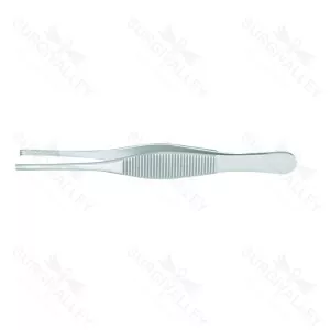 Heaney Tissue Forceps 2 X 3 Teeth 12.7cm Cross Serrated Tips