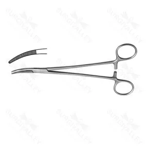 Nissen Tonsil Forceps Delicate Curved 18.4cm Veterinary Forceps