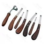 Hoof Knife Set 7 Hoof Knives Wide & Narrow Blade Double Edge