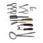 Veterinary Instruments Set Of 10 Stainless Steel