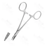 Collier Needle Holder Fenestrated Jaw Ratcheted Handle Lock