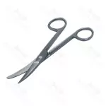 Cooper Suture Surgical Scissors Curved Point Blunt Standard 14cm