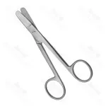 Harvey Wire Scissors Straight 1 Blade Serrated Veterinary Surgical Scissors