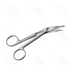 Knowles Bandage Scissors Angled Surgical Instruments