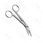 Knowles Bandage Scissors Angled Surgical Instruments