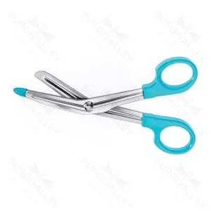 Lister Universal Bandage Scissors Serrated Inside Angled 145 mm 1 Blade Probe