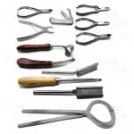 General Surgery 10 Pieces Veterinary Horse Hoof Knife Tester Forceps